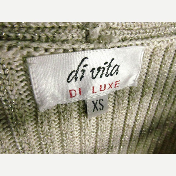 di vita DI LUXE Sleeveless Sweater Top Sz XS Beige - Picture 3 of 5